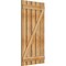 Ekena Millwork Spaced Board-n-Batten Shutters w/Z-Bar, Rough Sawn Western Red Cedar, 28 7/8W x 55H, PR RBS06Z29X055RWR - alternate 3